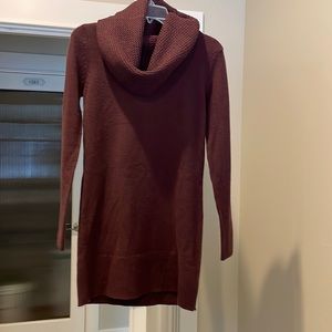 H&M cowl neck burgundy Sweater Dress.